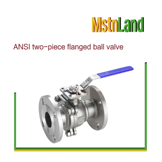 Válvula de bola flotante bridada ANSI de dos piezas DN 15-DN 200